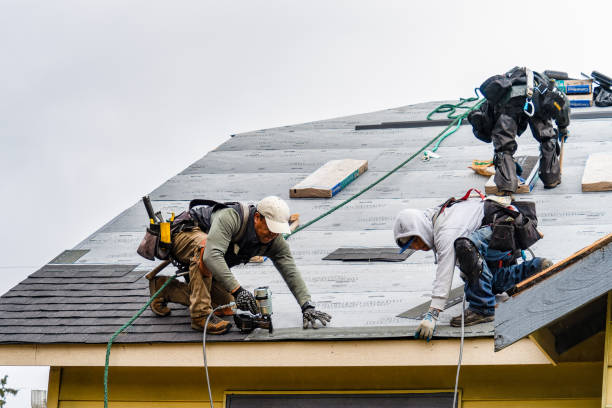Professional Gutter Installation technician working in Mount Union, PA